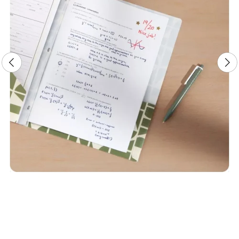 Green Geometric Pattern Folder